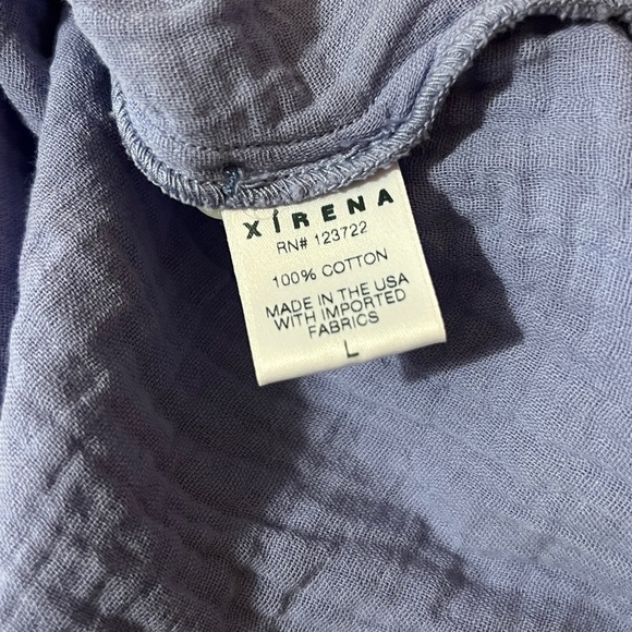 Xirena | Selene Dress Perri Midi Shirtdress Button Front Gauze Cotton Size L - Picture 15 of 15